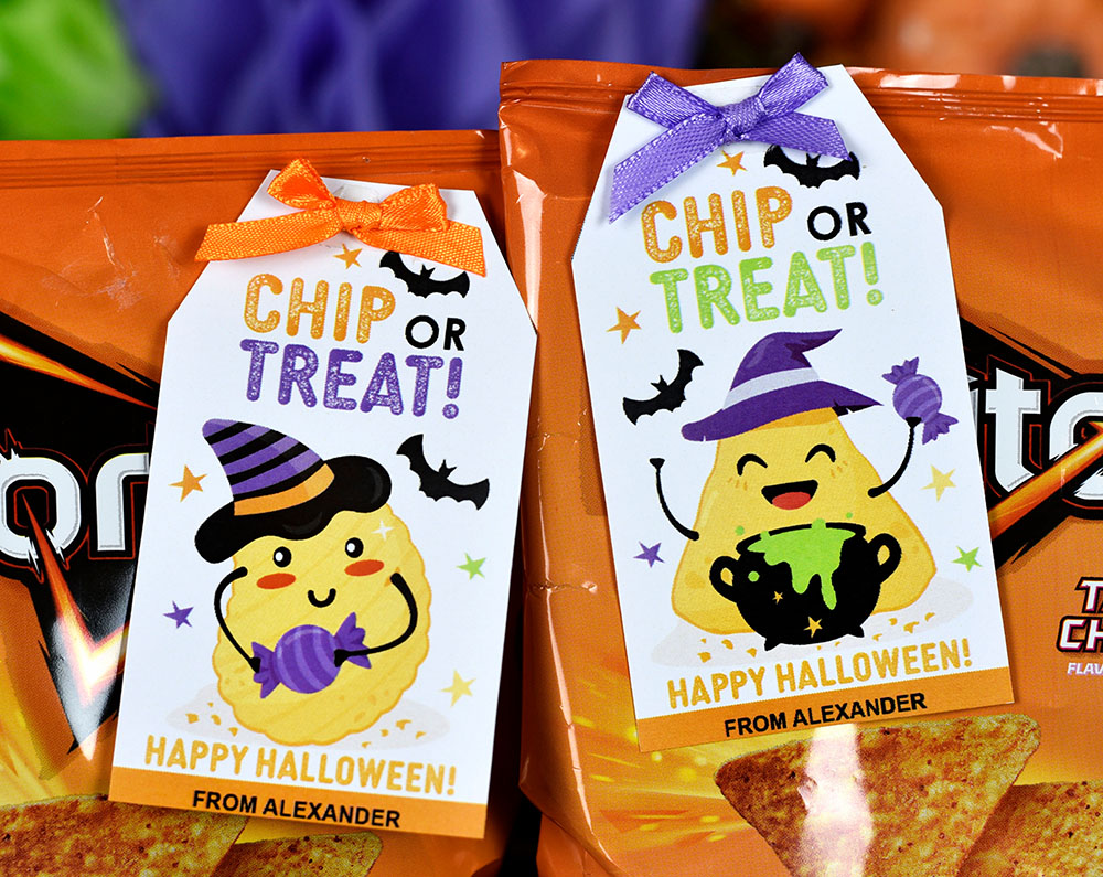 printable Halloween chips tags printable Halloween chips tags